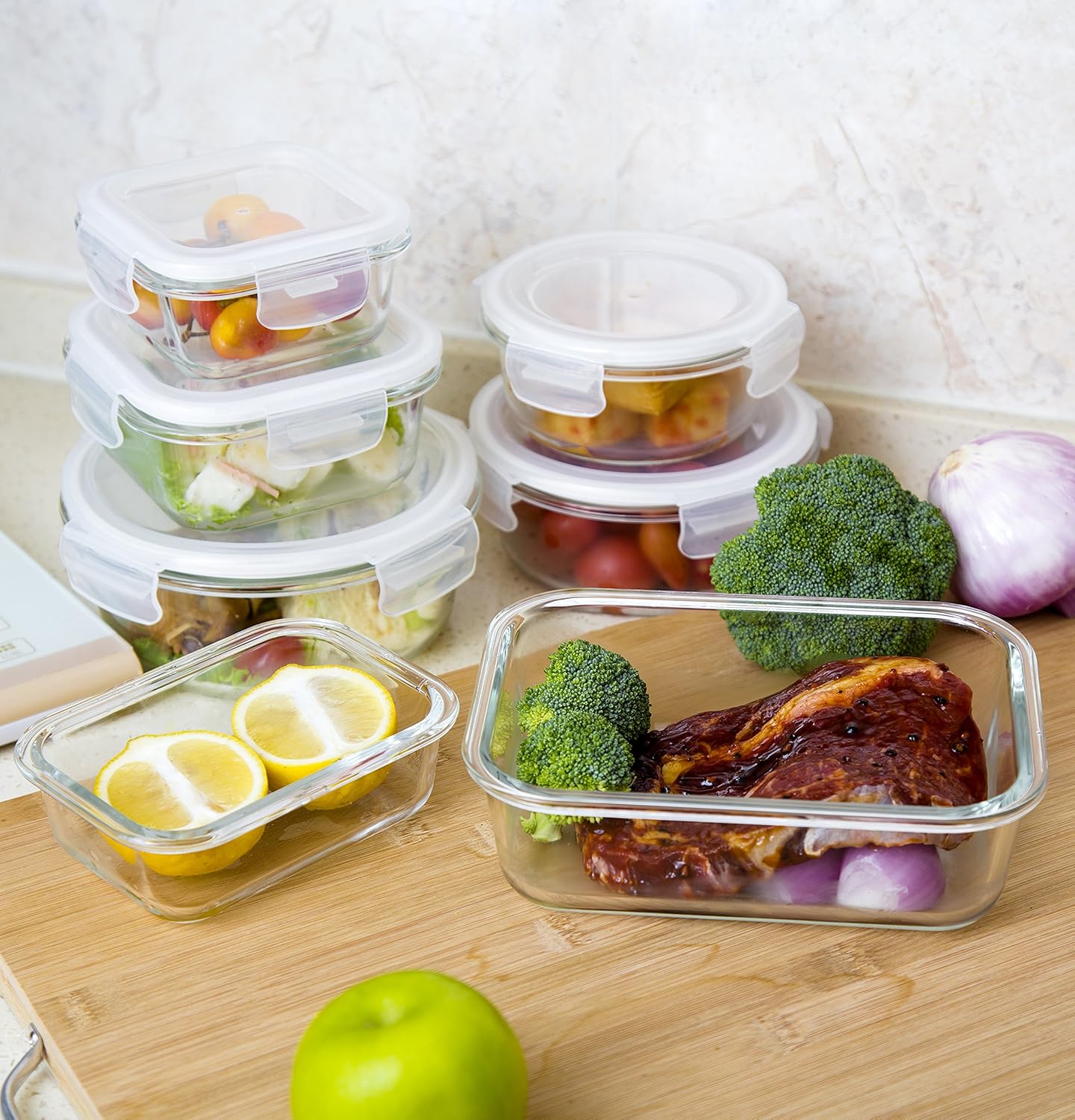 Bayco glass food storage containers