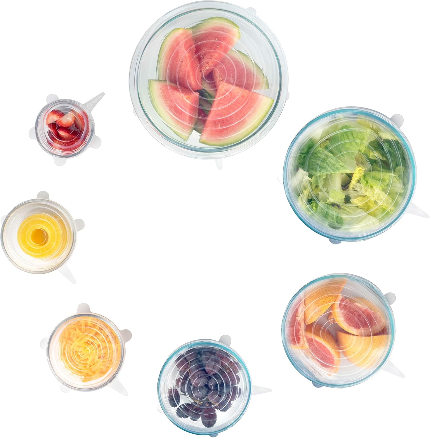 Silicone stretch lids